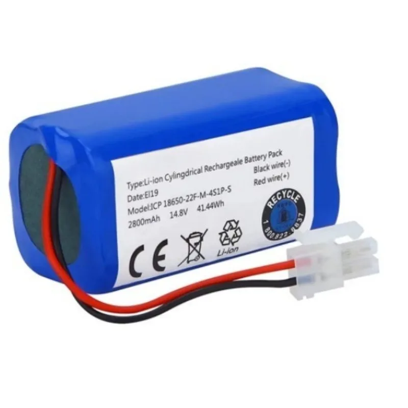 18650 3500mAh Suitable for Ecovacs Robot Vacuum Cleaner Stable 14.4V/14.8V Long Endurance Compatible with Rechargeable Battery