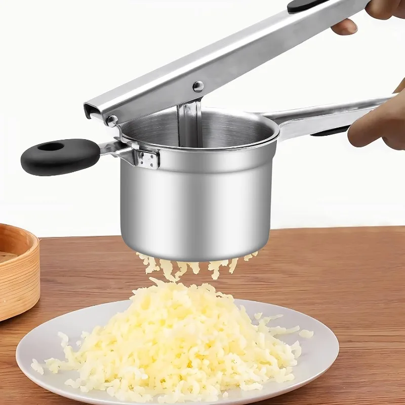 Potato Ricer, Ricer for Mashed Potatoes, Heavy Duty Potato Ricer Stainless Steel for Fluffy Mashed Potatoes