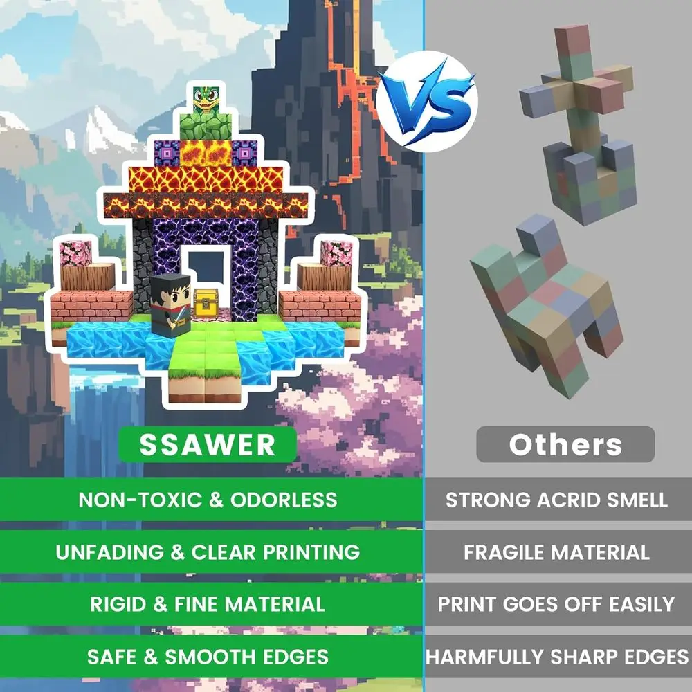 100피스 자석 블록 세트, 3세 이상 어린이를 위한 교육용 STEM 장난감, 남아 및 여아를 위한 이상적인 선물 (숲의 검)