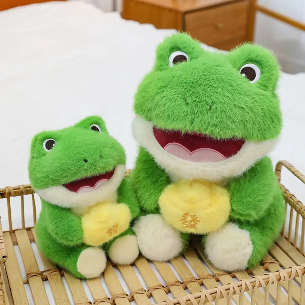 

PP Cotton Money Frog Plush Toy Plush Soft Animal Fluffy Frog Figure Doll Stuffed Funny Cartoon Frog Stuffed Toy