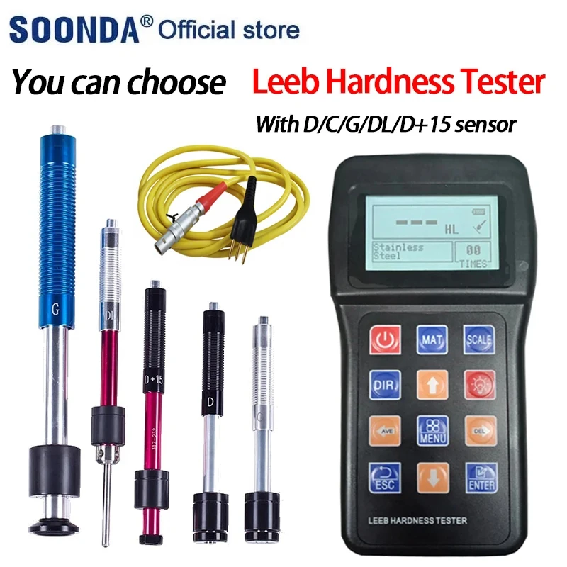 Universal Leeb Hardness Tester Accessories D-Type sensor Impact device C-Type G-Type DL-Type DL+15 type sensor Impact device