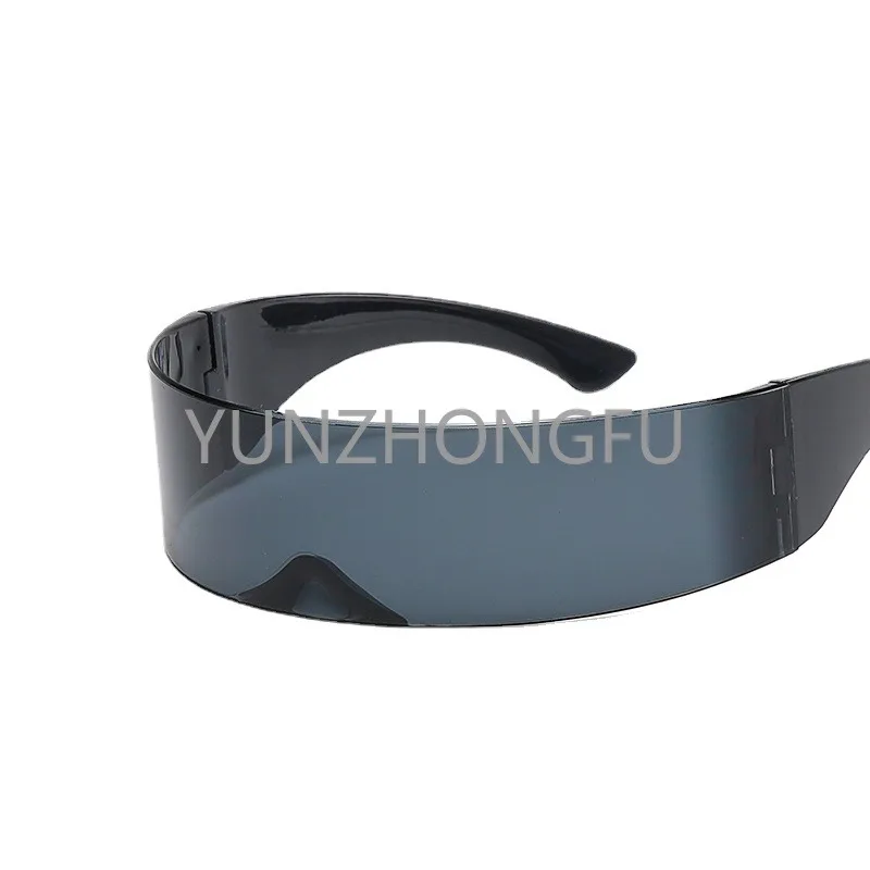 Cyberpunk Futuristic One-Piece Sunglasses Disco Sunglasses Personality European and American Sun Glasses