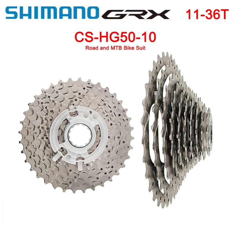 

Shimano GRX CS-HG50-10 Cassette Sprocket 10 Speed HG50-10 Freewheel 11-36T Road MTB Bike Flywheel Gravel Bike CS-HG50-10 10S