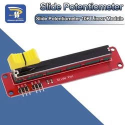 Potentiomètre coulissant 10K, Module linéaire à double sortie pour bloc électronique Arduino AVR