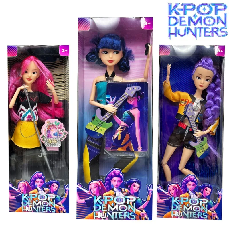 

2026 HOT KPop Demon Hunters Doll Vinyl Toy Rumi Mira zoi Character Vinyl Mask Figurine Birthday Gift Fan Club Gifts
