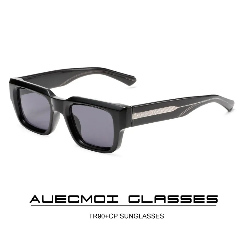 2025 Luxury Brand Design Fashion TR90 Square Sunglasses Men Women Vintage CP Glasses Frame UV400