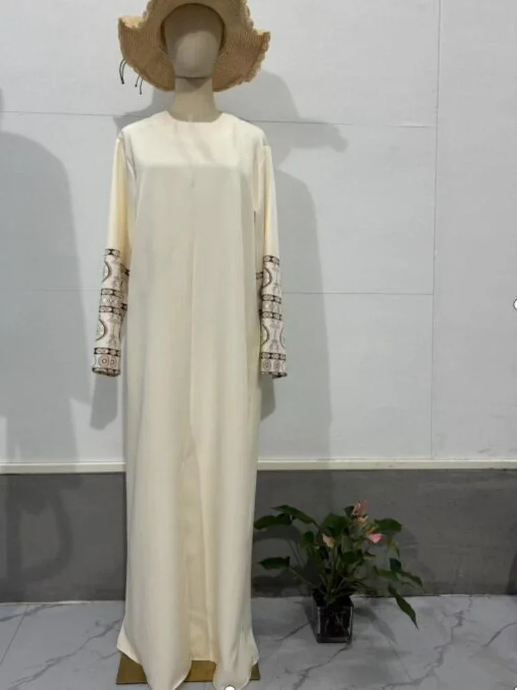 Robe musulmane vintage pour femmes, Abayas du Ramadan, Jalabiya, Robe de soirée arabe, Kaftan à manches longues, Robe longue éducative