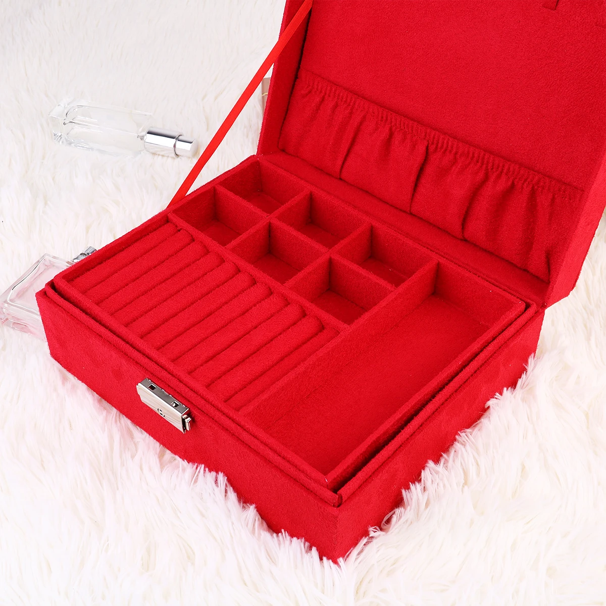 

1Pc Jewelry Boxes Jewelry Packing Container Jewelry Organizer Case for Earrings Bracelets Necklaces( )