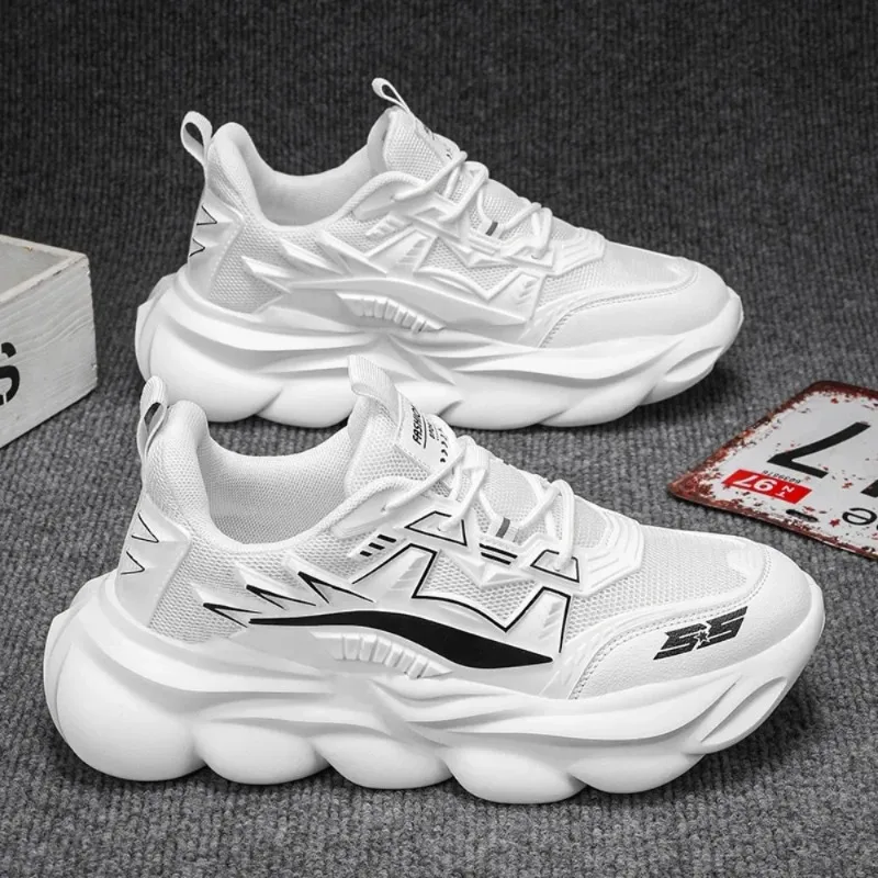 

New Mens Large Size Autumn Breathable Mesh Youth Casual Sports Shoes Men's Outdoor Soft Sole Running Shoes Student Walking Shoes