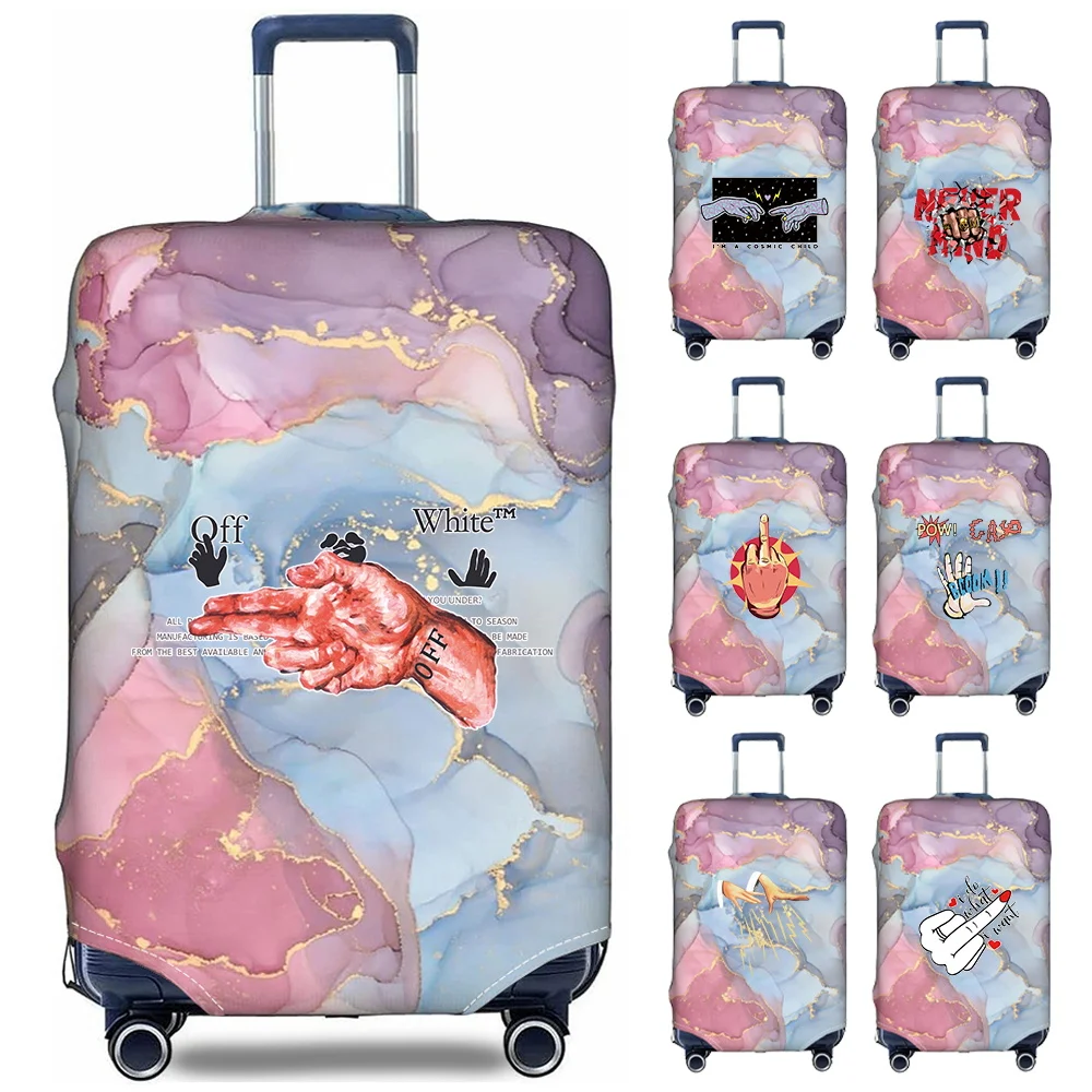 

Luggage Covers 18-32inch Protector Travel Luggage Suitcase Protective Cover Stretch Dust Covers Print Hand Pattern Series