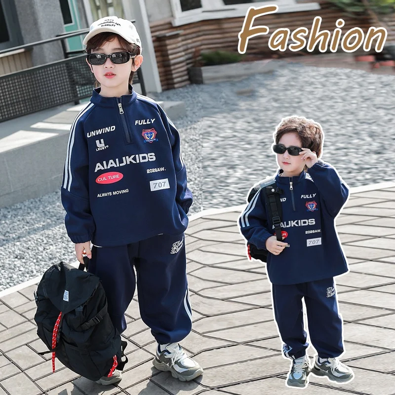 

Boy Clothes Set Size 2-11Y Kids Pullover Top+Pants Bottom Suit Child Racing Clothing Sets Toddle Boy Casual Fashion Style Sets