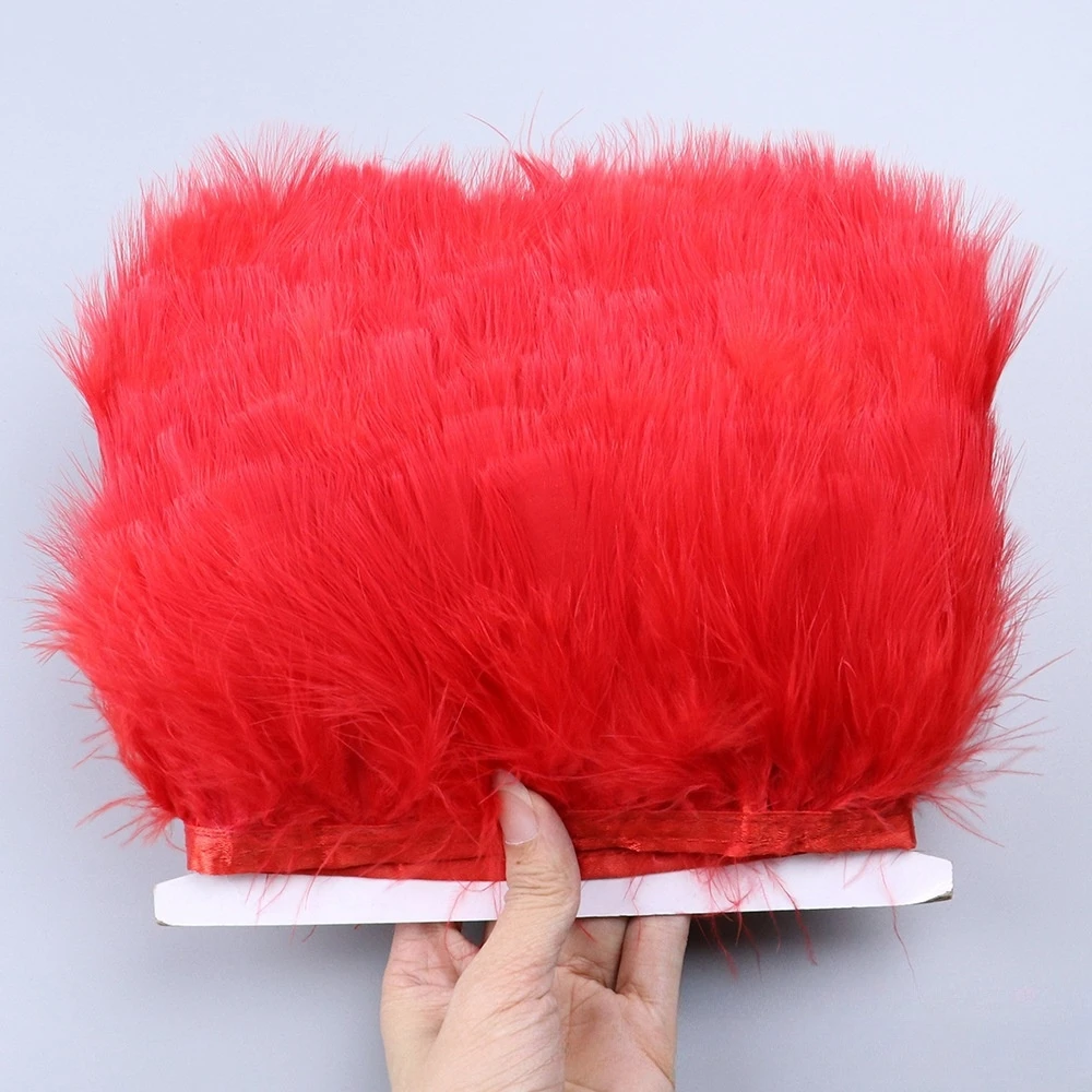 

1/5/10 Meter Marabou Feather Trim Feathers Fringe 8-10CM for Sewing Needlework Handicrafts Clothes Dress Party Accessories