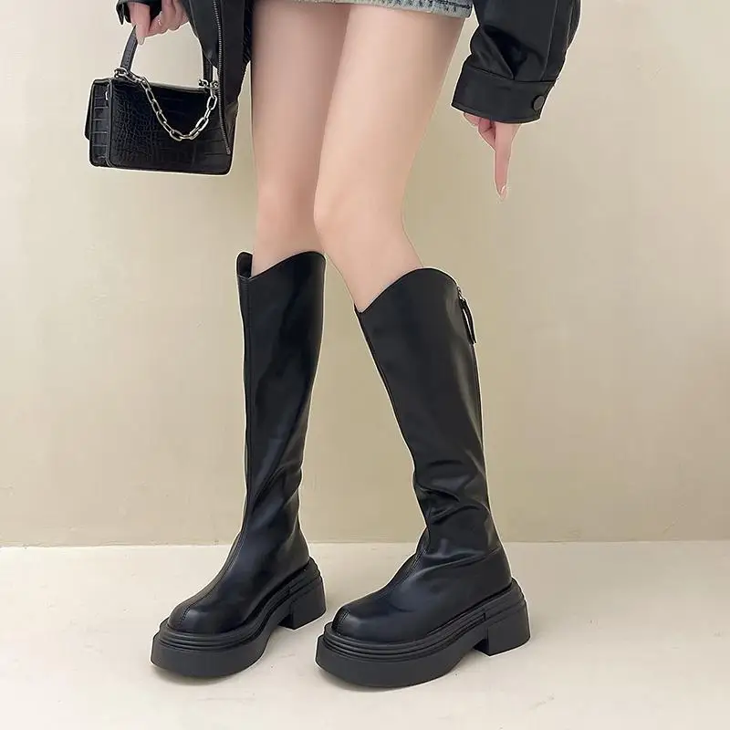 Women's Boots Autumn Sexy Thigh High Heels High Sexy Boots-Women Shoes Winter Footwear Over-the-Knee 2024 Ladies Retro Women Boo