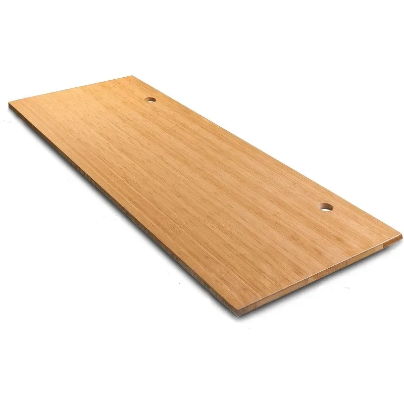 80 x 30 x 1 Inch 100% Solid Bamboo Desk Table Top Only,for Standing Desk Home Office Desk with 80mm Grommets