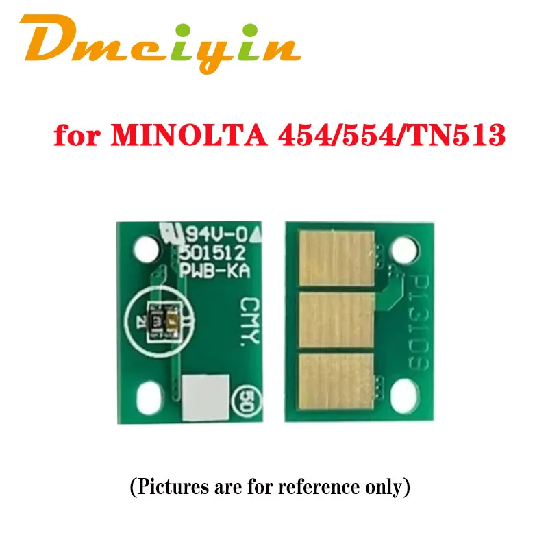 10 pz TN512/TN324/TN326/TN513 /TN514/TN515/TN516 chip di toner per MINOLTA C258/308/368/7930,C454e/554e/554/C458/558/658,BH454