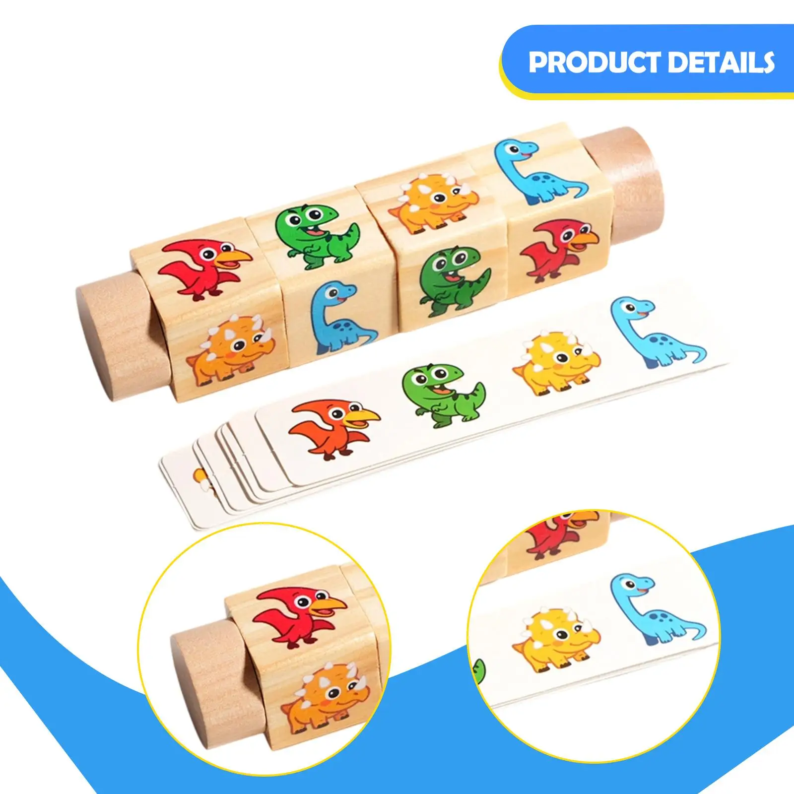 ألغاز المكعبات المطابقة، مكعبات بناء دوران، ألعاب تعليمية لعبة لوحية للأولاد والبنات #5