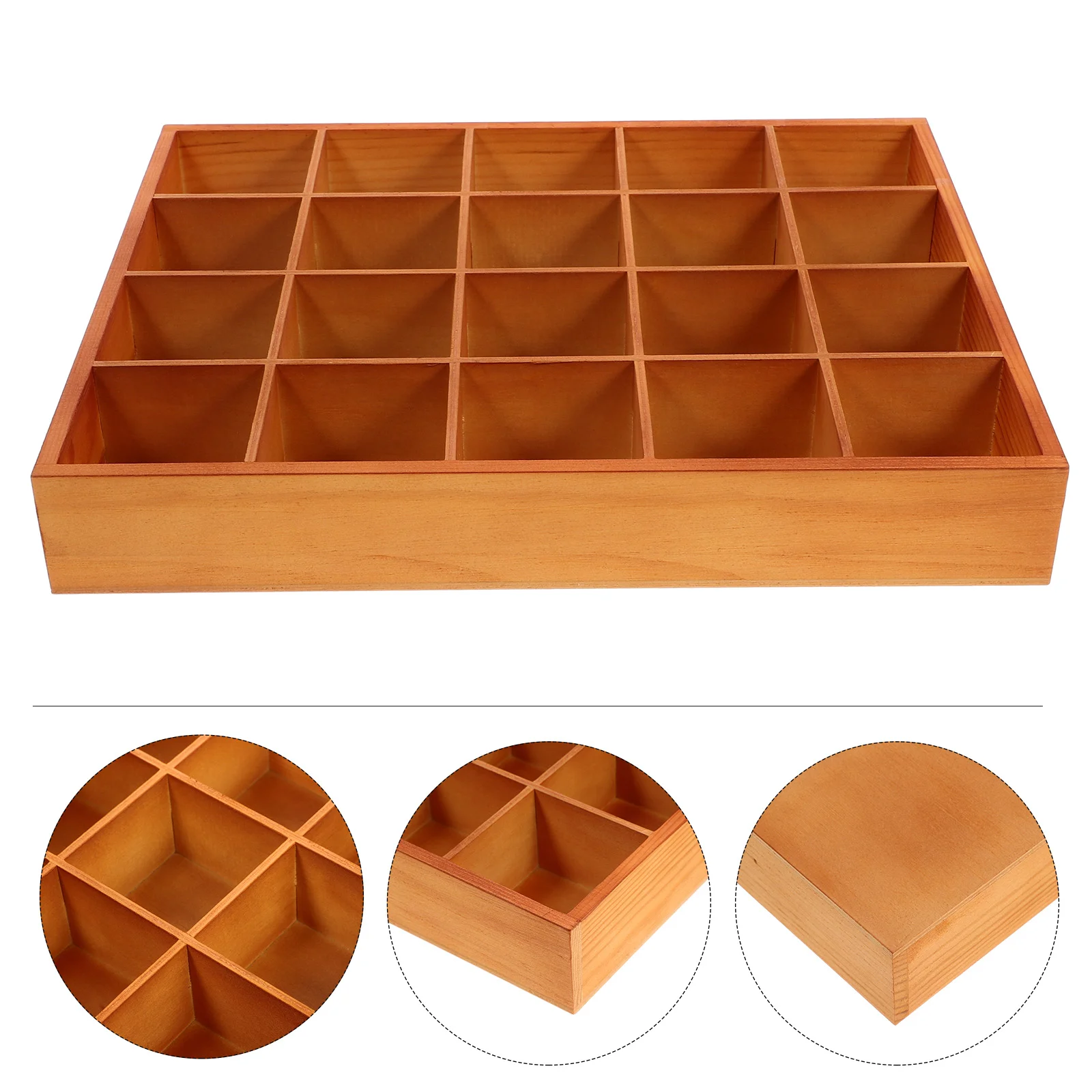 

Drawer Storage Box Vanity Tray Jewelry Cosmetics Plate Socks Candy Makeup Bathroom Home Organizing Wooden Delicate Finishing