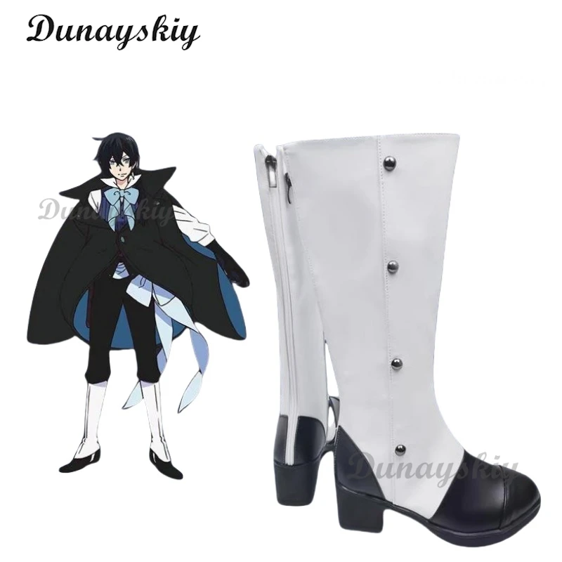 The Case Study of Vanitas Vanitas Anime Cosplay Shoes Boots Vanitas Cosplay Costume Full Set With Earrings Wig Halloween Props image 5
