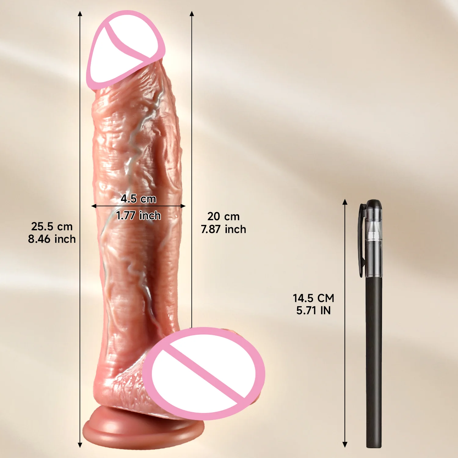 Dildo super realistico per la masturbazione femminile Penetrazione del pene overlength anale flessibile grosso cazzo Giocattoli adulti sexy del sesso per le donne