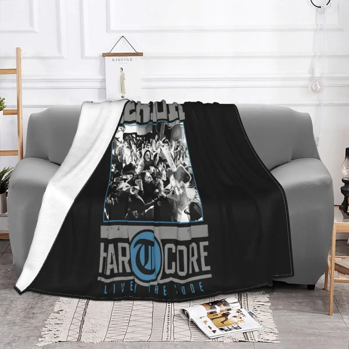 Terror Mens Hardcore Black Swea Black Women Men Kawaii Kawaii Pop Low Price New Print Slogan Throw Blanket