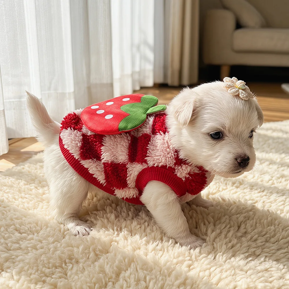 Born Puppy Kitten Sweater Winter Warm Little Pet Clothes Teacup Poodle Rabbit Chihuahua Pullovers Mascotas Clothing
