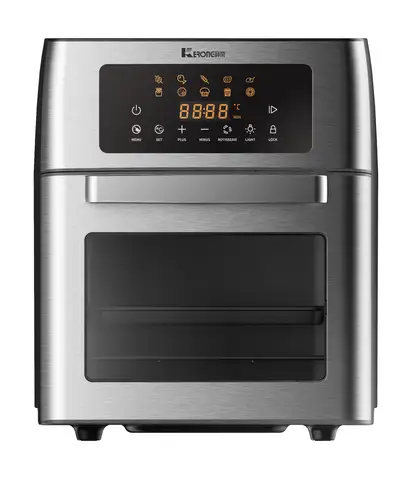 15.5Qt 에어 프라이어 로티세리 오븐, 초대형 패밀리 사이즈, 강력한 1800W, 랙 위치 4개, 온도 조절 장치