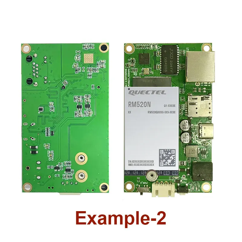 M.2 - TYPE-C 3.0 Ethernet kartı Quectel, SIMCom, Fibocom M.2 5G modülünü destekler