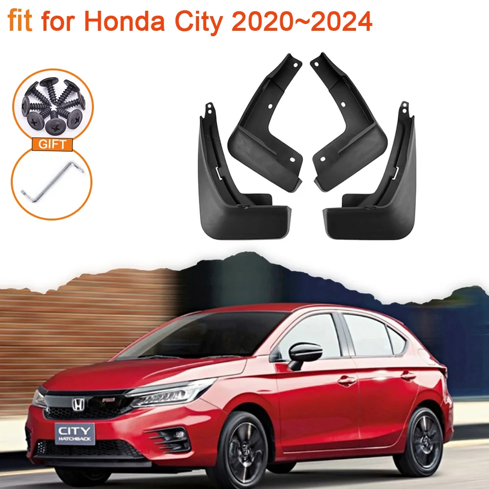 

For Honda City 2024 2023 2022 2021 2020 GN2 GN3 GN5 Hatch Accessorie Mud Flaps Mudguards Splash Guards Fender Flare Car Mudflaps