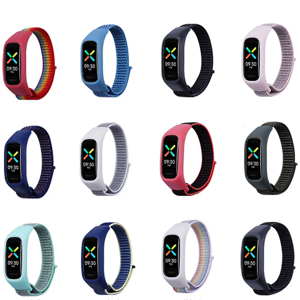 Nylon Armband Für Oppo Band Nylon Sport schleife Uhr Gürtel Armband Pulsera Correa Zubehör Gurt Sport Armband Einstellbar