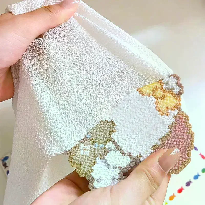 Flash Ironing Cloth Towel Texture Fabric Reusable Adient Perler Beads Baking Cloth Heatproof Mat DIY Handmade Accessories