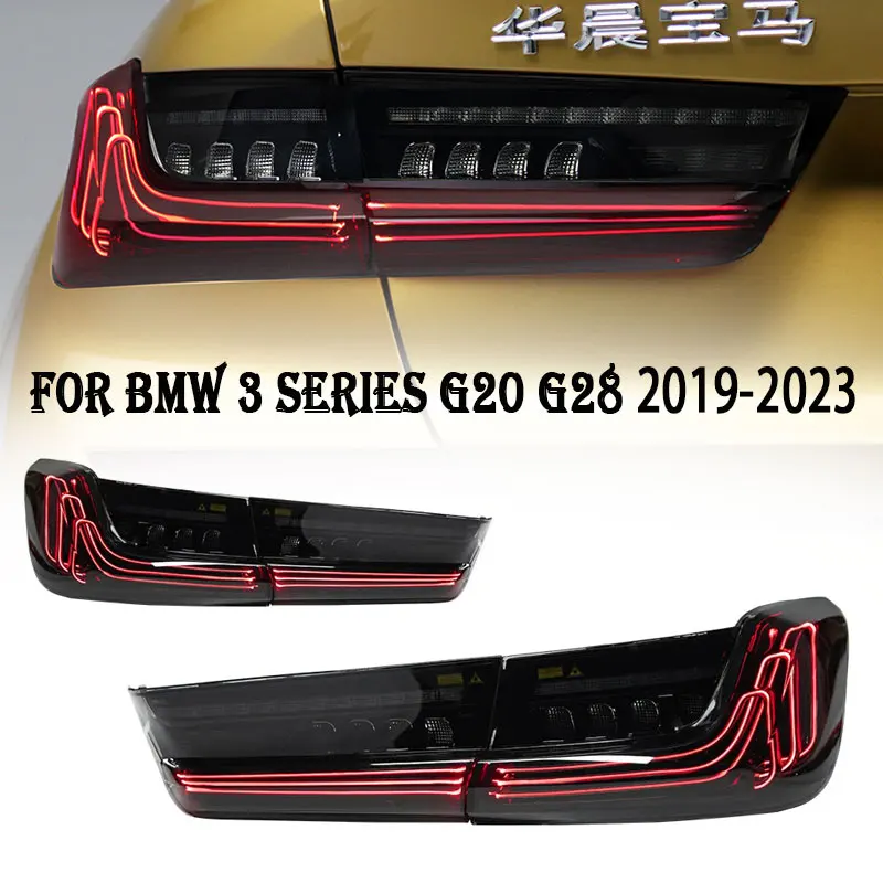 

Задние фонари для BMW 3 серии G20 M3 G80 330 340i 320i 325i 2019-2023, модифицированные задние фонари M4 для стайлинга, задние фонари, полная фотодинамика