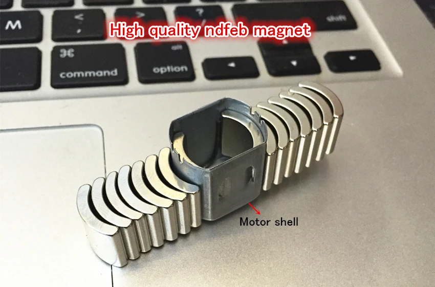 

4WD High speed Magnetic steel parts,Motor shell+High quality Ndfeb motor Magnet 130 DC Motor NdFeB Magnet