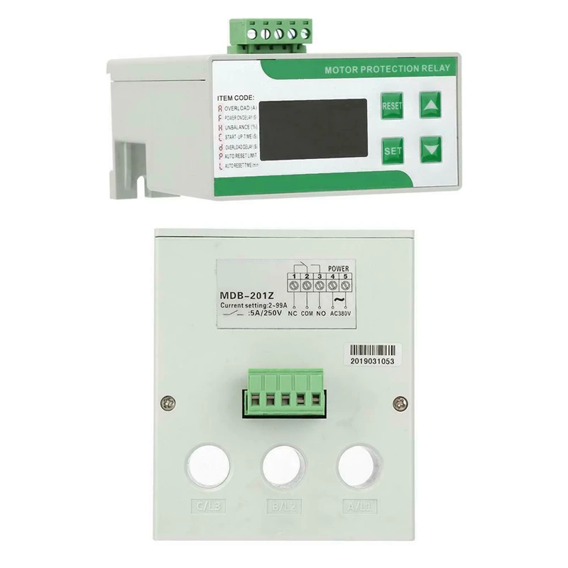 Best-2-99A LED الزائد المرحلة فقدان حماية المحرك التتابع حامي المحرك الكهربائي الرقمي