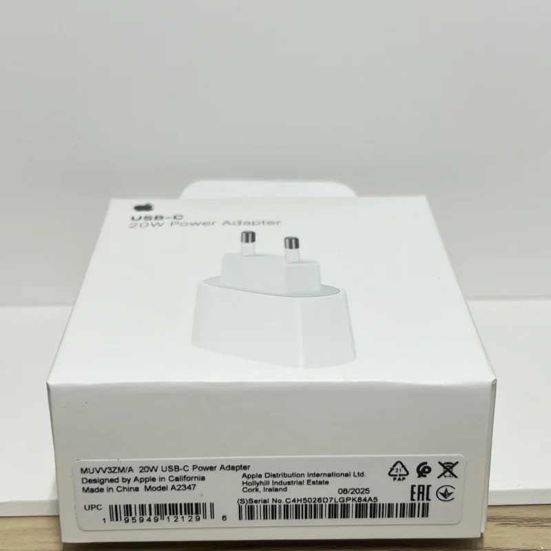 أبل الأصلي USB-C 20 واط محول شاحن شحن سريع آيفون 17 16 15 برو ماكس زائد الهواء ميني