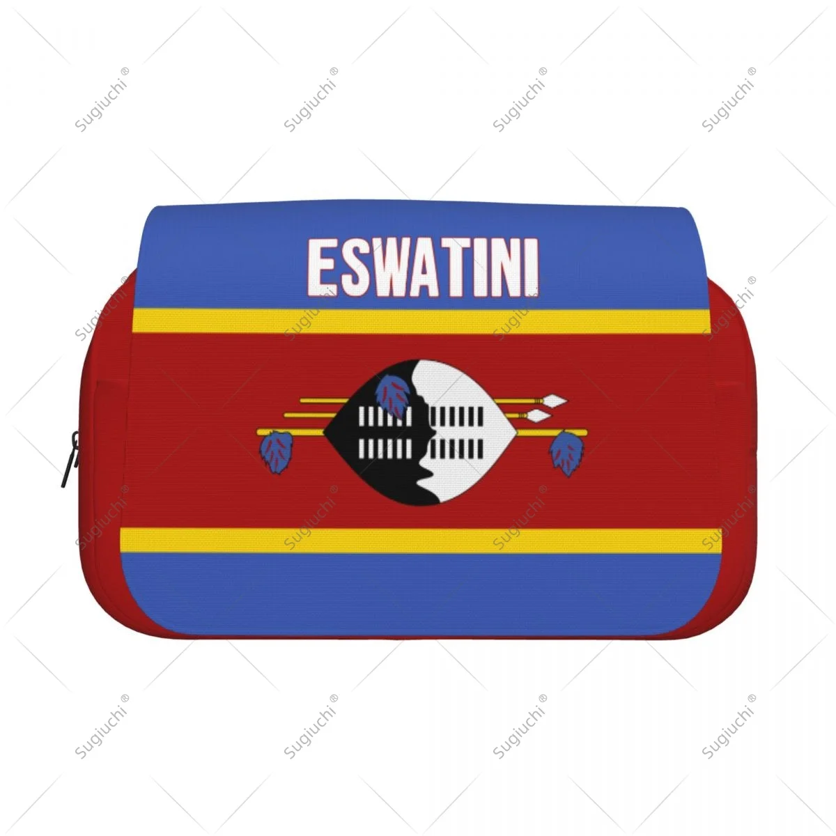 Pencil Case Scissors Bags 3D Eswatini Flag Double-layer Oxford Cloth Stationery Storage Pen Box Case
