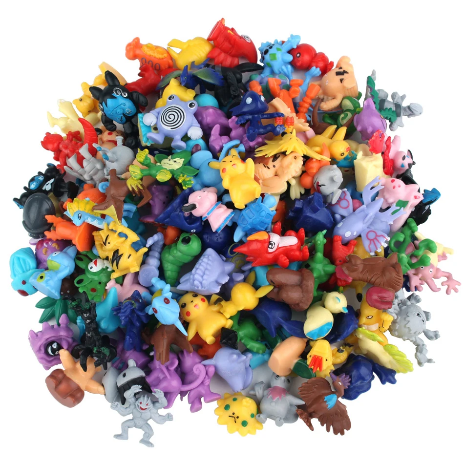 Set 24pcs/Bag Pokemon Figures Toy 2-3cm Bulk Anime Mini Doll Lot Pikachu Figurine Small Pocket Monster Birthday Gift