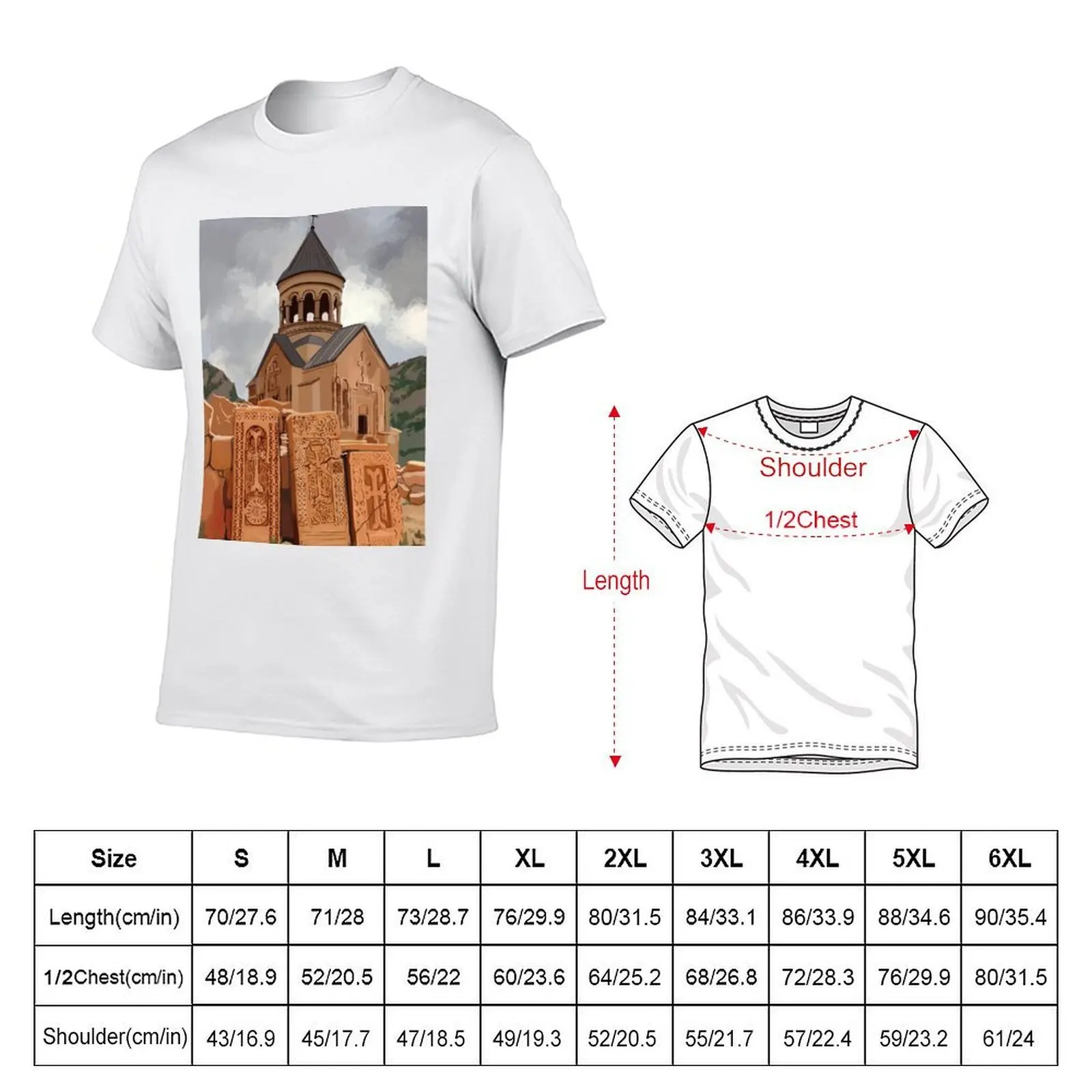 Armenian church T-Shirt t shirt man luxury man t shirts graphic T-Shirt