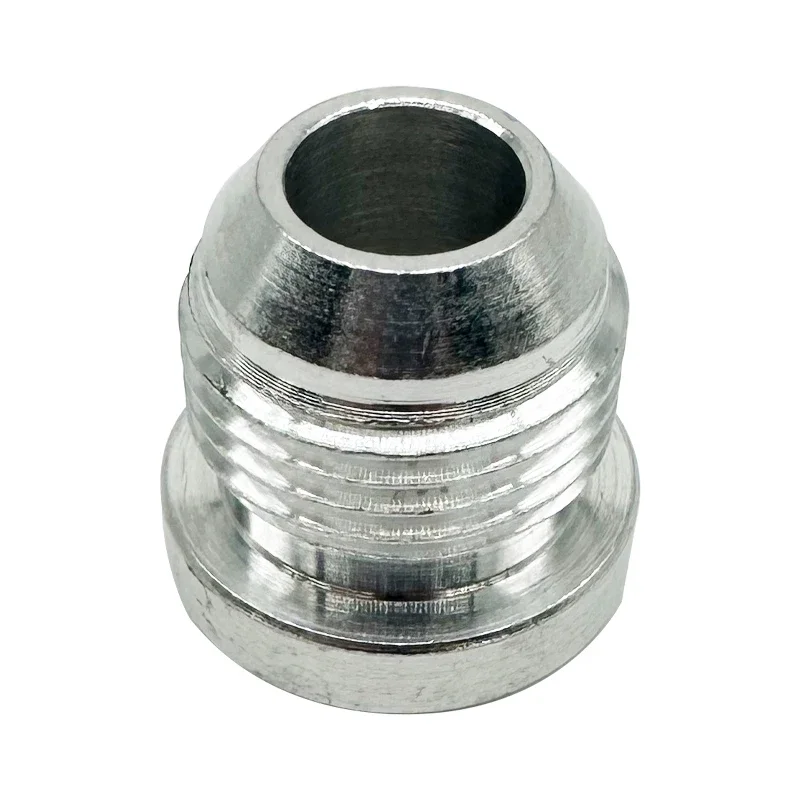 3AN 4AN 6AN 8AN 10AN 12AN 16AN 20AN macho soldadura en adaptador de montaje tapón de soldadura manguera de combustible de aluminio conector de rosca recta plata
