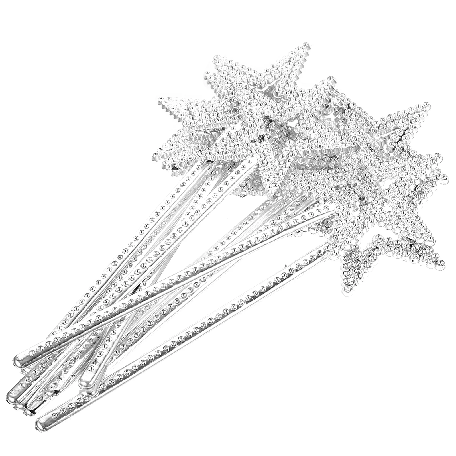 12 Pcs Girls Costume Props Christmas Dress Star Shaped Wands Fairy Stick Kids Gifts Angel