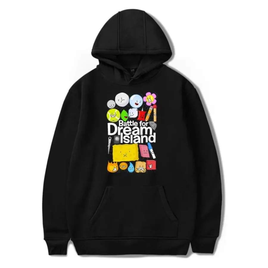 Jacknjellify Battle for Dream Island Oversized Hoodie Women Men Harajuku Sweatshirt Streetwear Hip Hop Pullover Hooded Jacket