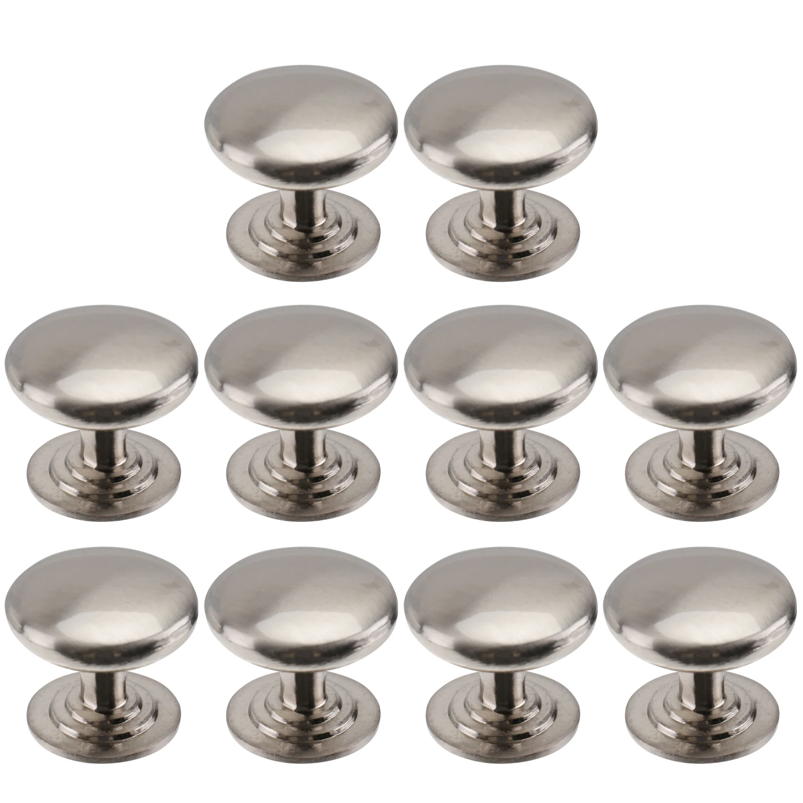 

10pcs Round Handle Cabinet Knob Drawer Pull Door Handle Single Hole Zipper Style For Kitchen Living Room Decoration Cupboard