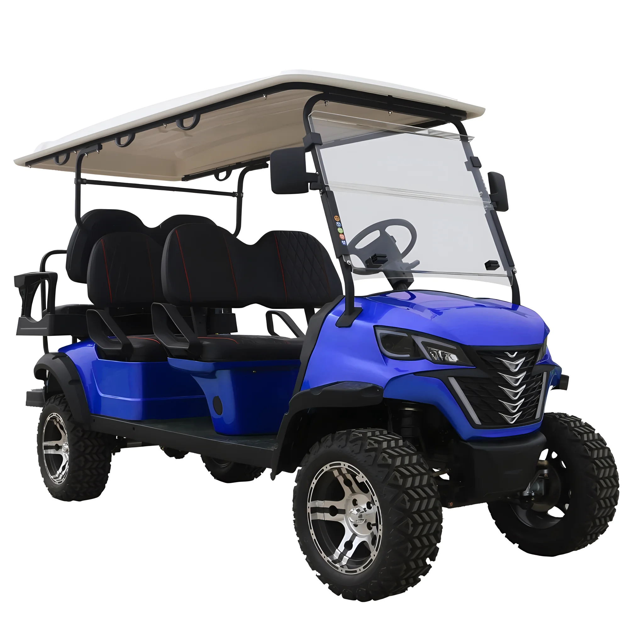 Made in China 48V2+2 seats Chinese made 48V mini golf cart Hunting black electric golf cart