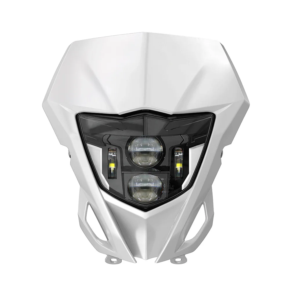 E24 LED Koplamp Koplamp Voor Yamaha WR450F WR250F WR450 250F 2014-2024 2025 Motorfiets Head Light lamp W/DRL Masker Kuip