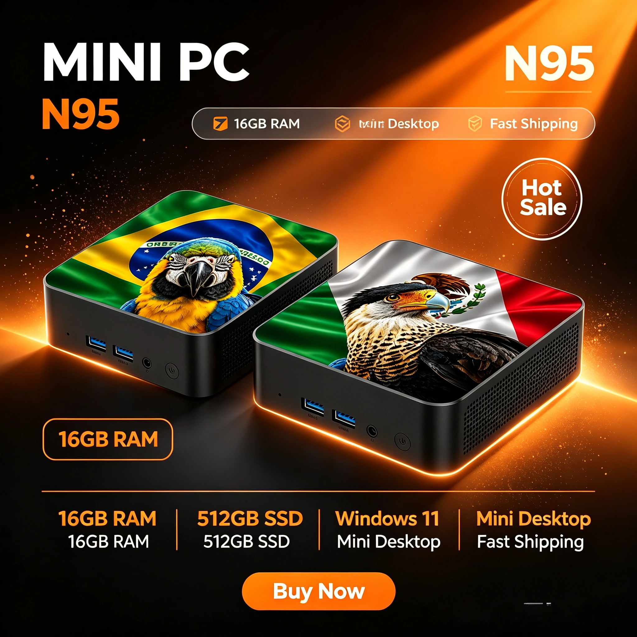 Pc Gaming New - New 2026 Mexico Brazil Flag HighPerformance