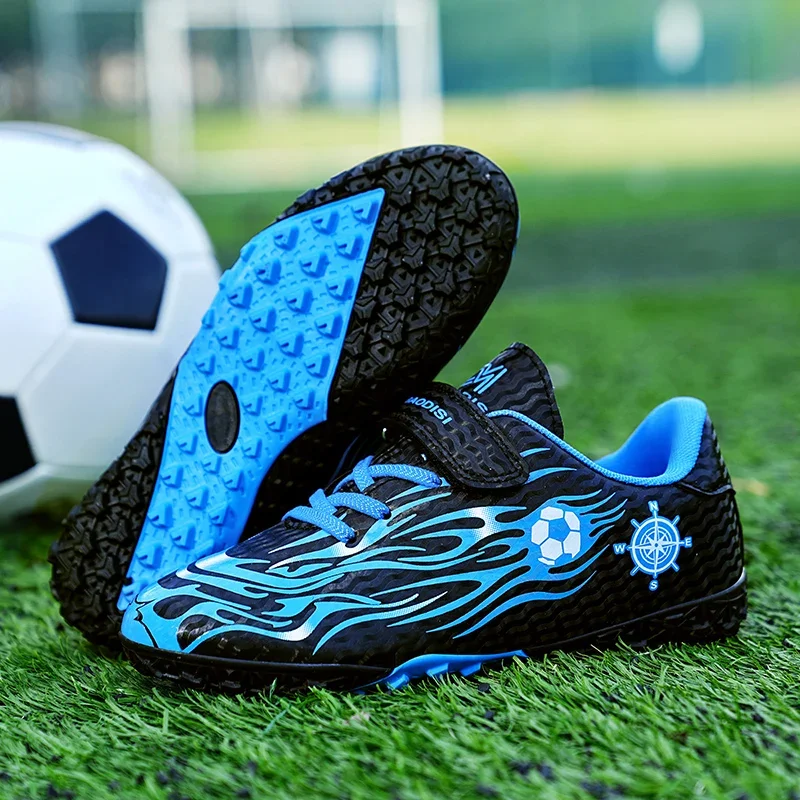 Chaussures de football basses pour enfants, bottes de football ultralégères pour enfants, entraînement d'enge en plein air, anti-alde, haute qualité, rencontre de football, 2024