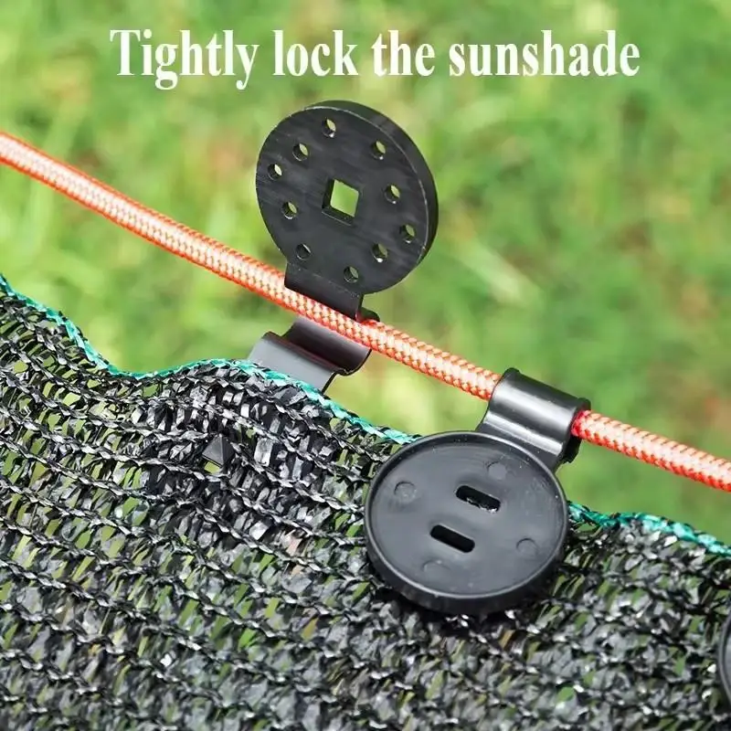 Durable Plastic Shade Net Fixing Clips Reusable Easy Install Fastener Clamp For Garden Greenhouse Sunshade Mesh Fixed Daily Use