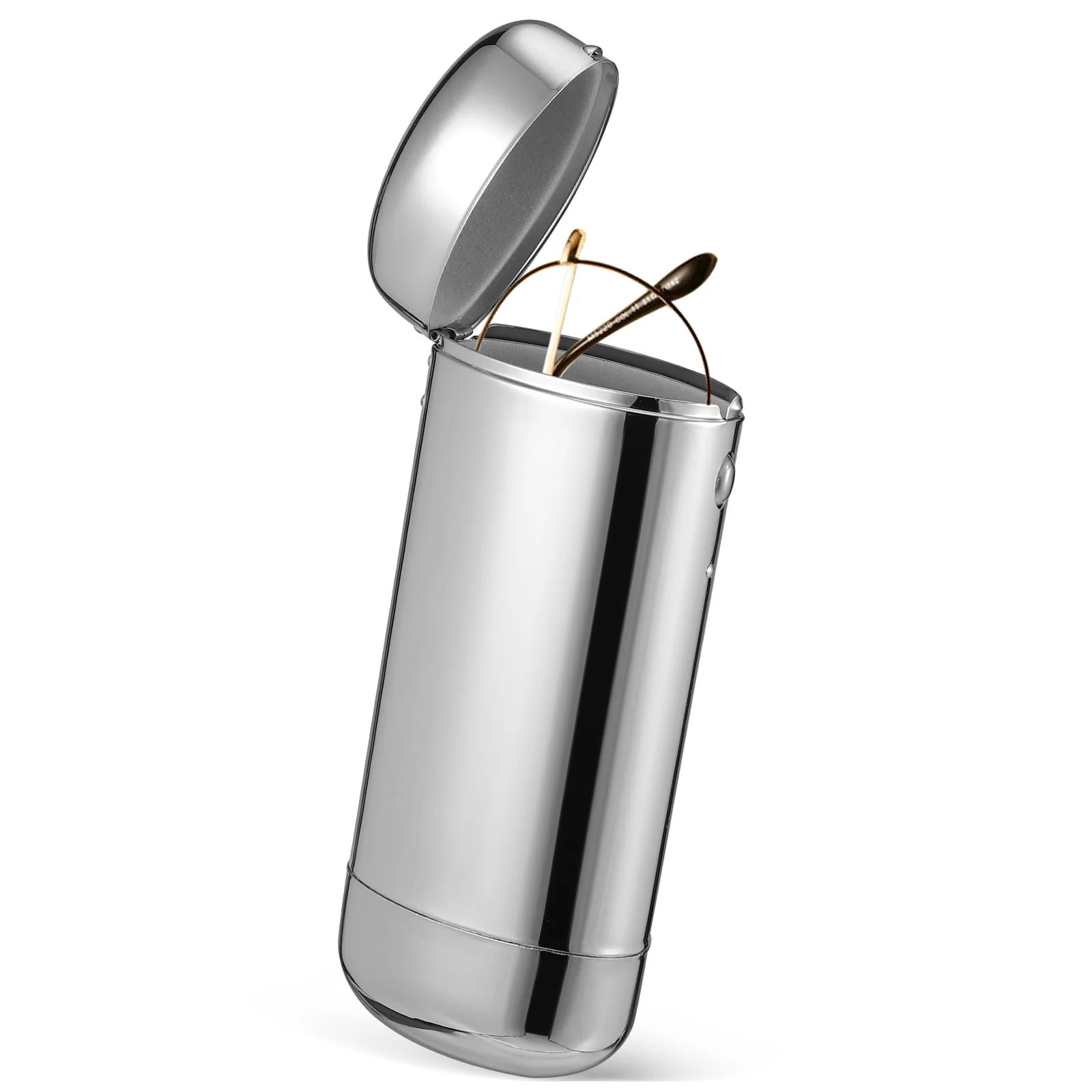 حافظة نظارات مطلية غير لامعة، حامل نظارات معدني صلب، تصميم نحيف، صندوق نظارات شمسية للسفر للنساء والرجال #5