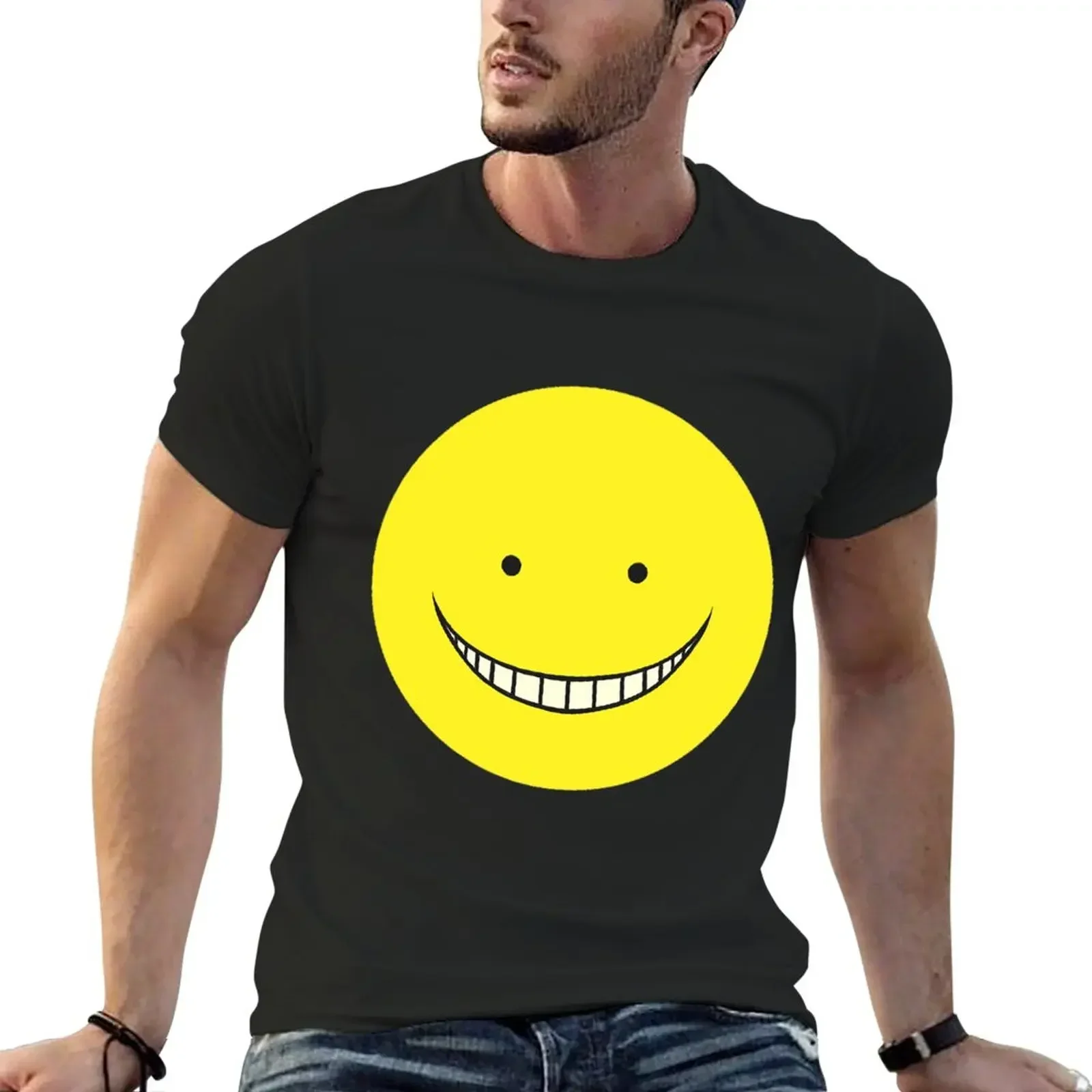 Koro Sensei Face (Yellow) T-Shirt hippie clothes vintage mens graphic t-shirts