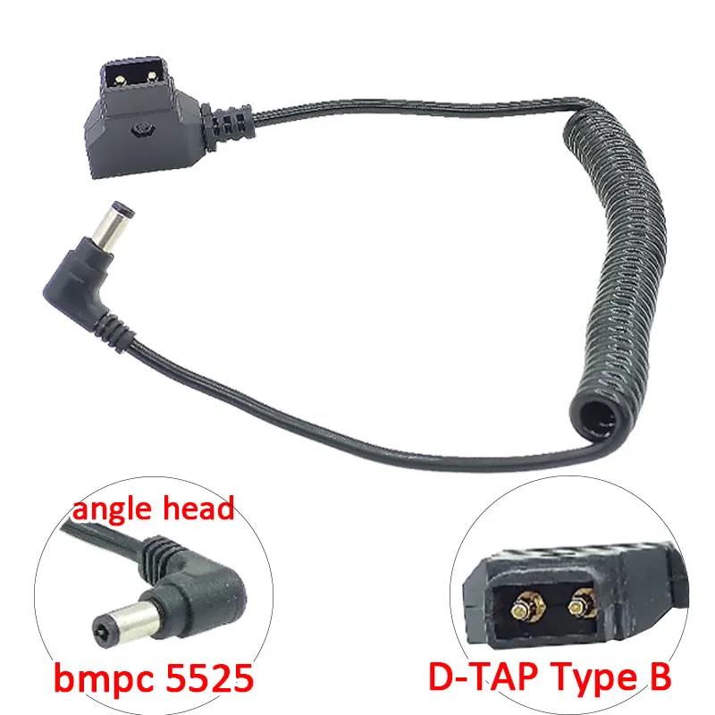 D Tap B Type Male to Right Angle DC 5.5x2.5mm Adapter Cable Accessory for Anton V Mount Battery new