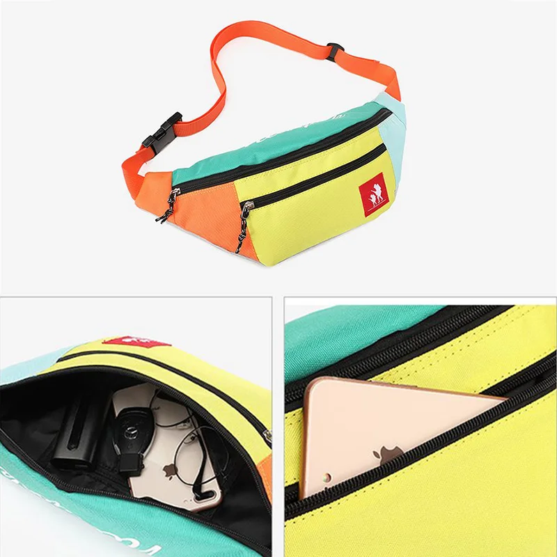 Unisex Waist Bag quality nylon Chest Packs Phone Pack Street Trend ladies Belt Bag Casual Large capacity Shoulder Crossbody bags